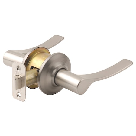 Yale Real Living YH Collection Left Hand Academy Lever Dummy with Flat Round Rose US15 (619) Satin Nickel Finish YR81ACFL619LH